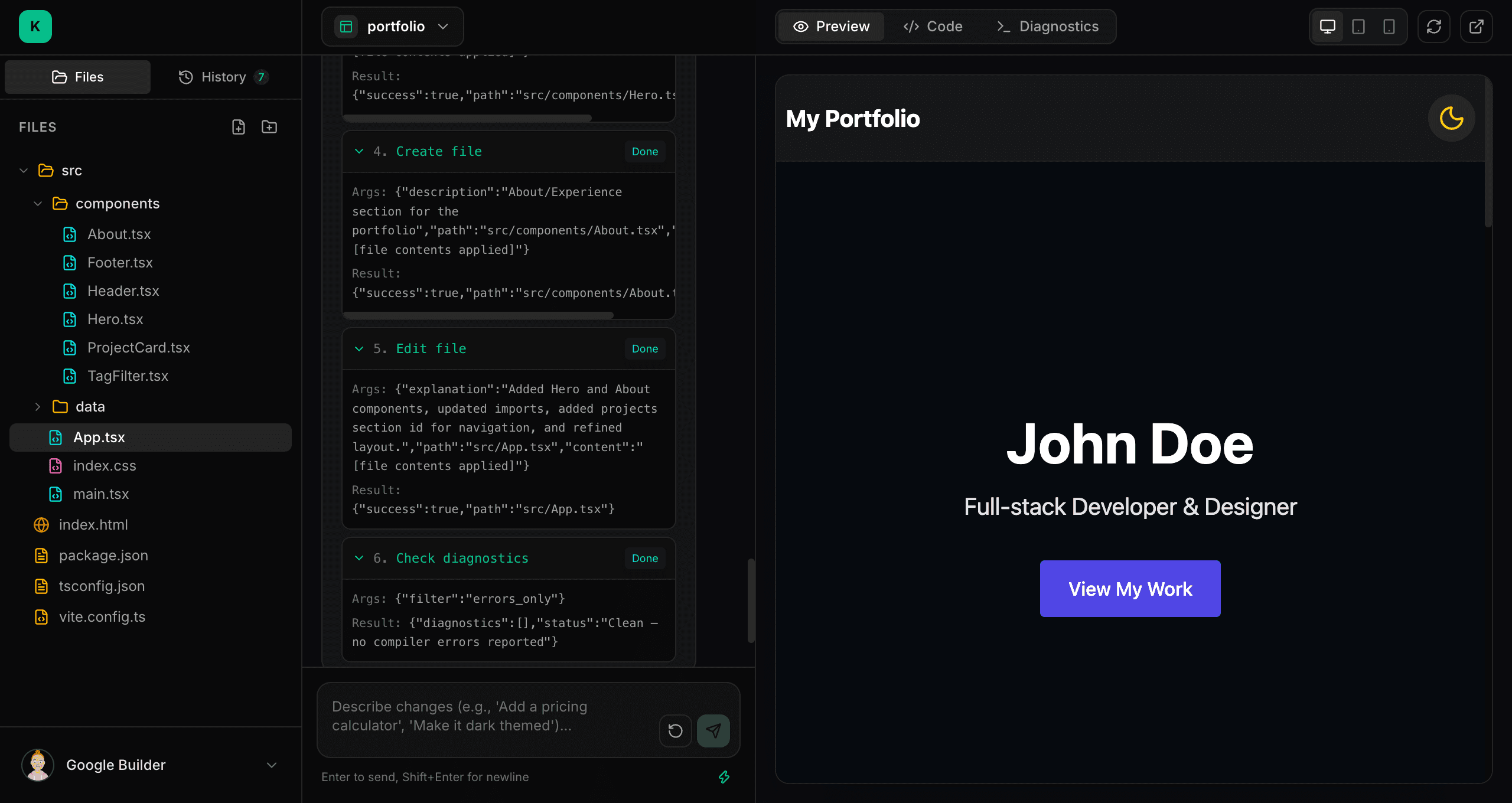 Kivo — AI Full-Stack Web Builder